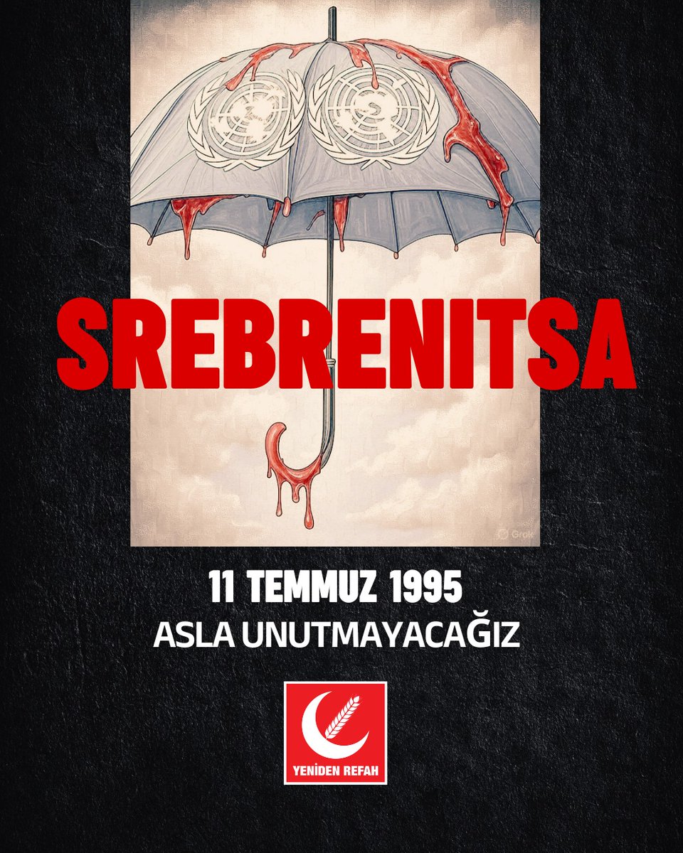 11 Temmuz 1995 – Srebrenitsa

Avrupa’nın göbeğinde, sözde Birleşmiş Milletler koruması altındaki bir şehirde, 8.372 Boşnak Müslüman kardeşimiz, sadece kimliklerinden dolayı katledildi.

Bu bir savaş değil; planlı, sistematik ve Batı'nın göz yummasıyla gerçekleşen bir soykırımdı.