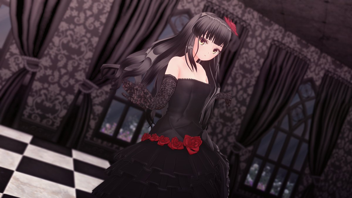 黒ドレス好き