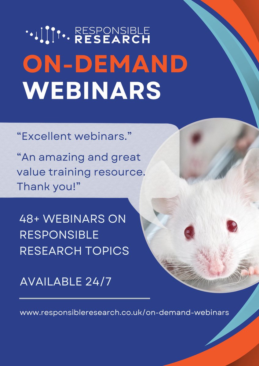 48+webinars on responsible research—available  on-demand  24/7!
✅ Validated CPD certificates available
✅Handouts included
✅ Quality training at a low cost
Perfect for busy researchers &amp; managers.
Watch now: responsibleresearch.co.uk/on-demand-webi…