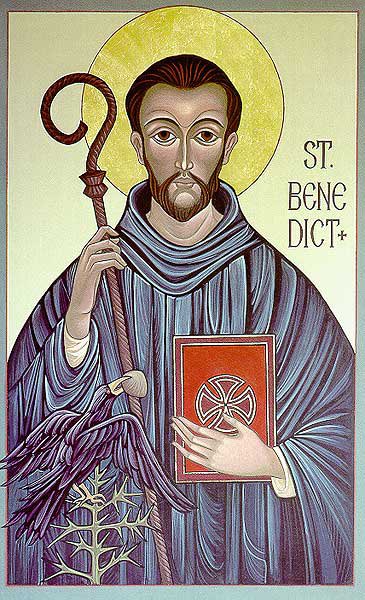 St. Benedict, Father of Western Monasticism 

“First seek the kingdom of God and His justice, and all these things shall be given you besides” (Matthew 6:33).