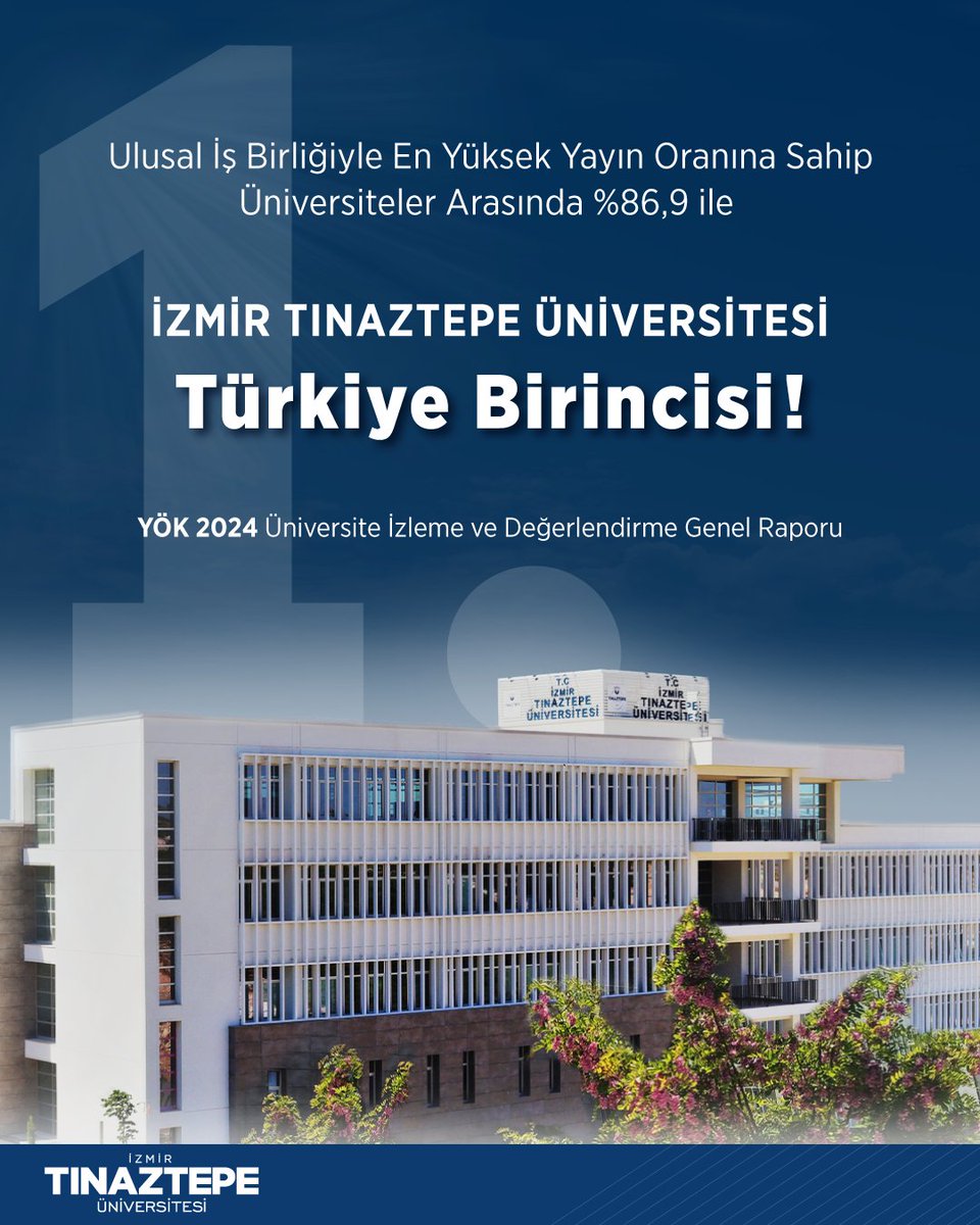 Ulusal Yayın İş Birliğinde Türkiye Birincisiyiz!

Haberin devamı için: tinaztepe.edu.tr