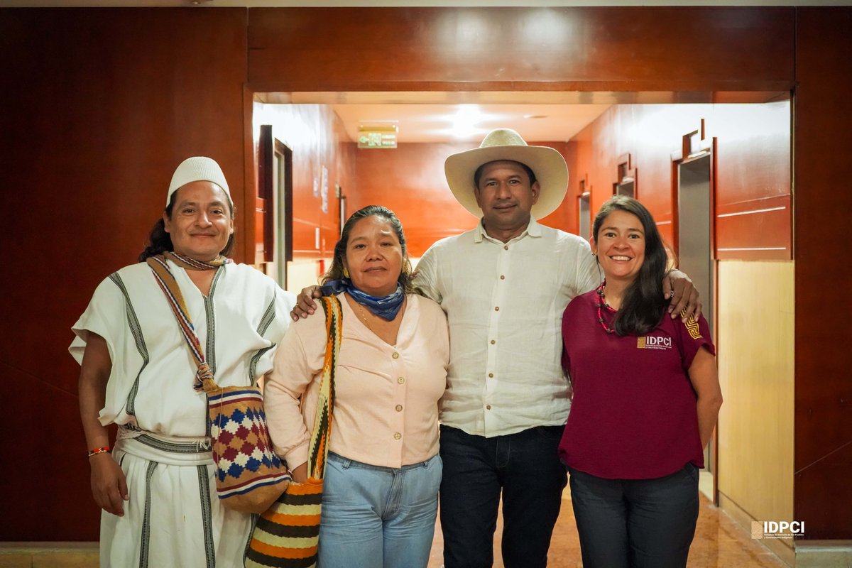 La Secretaría Técnica de la IDPCI presenta un fraterno saludo al hermano Roselino Guarupe Joropa y le desea éxitos en su gestión como nuevo Consejero Mayor de la Organización Nacional Indígena de Colombia – ONIC. Igualmente, saludamos a Guilliana Patricia Arrieta Maury y le