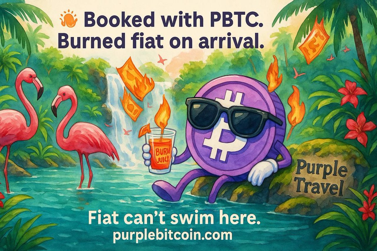 🌴 Burn fiat. Book with PBTC. 🔥

Purple Travel lets you book hotels worldwide with PBTC and unlock real wholesale rates <a href="/purpletravel_/">Purple Travel</a> 

Scarce. Fast. Real utility. 
🌐 Purpletravel.org