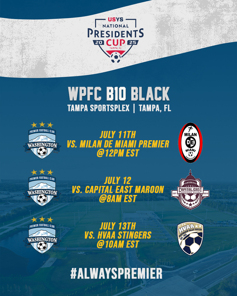 WAPremier's tweet image. B10 Black is locked in and ready to go in Tampa for this afternoon's game ⚽ Help us in rooting these boys on to victory 🏆
Let's go Premier!!
#alwayspremier