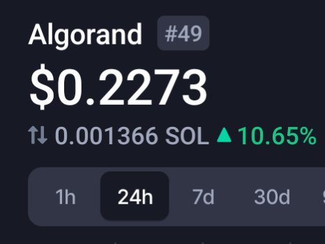49 is better than 50.
Can we get 48 today?

Let's go $ALGO!