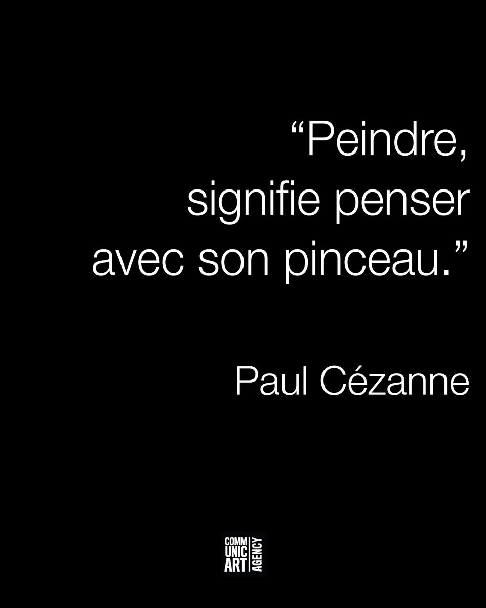 Et vous, avec quoi pensez-vous quand vous créez ? 🖌️🧠

Pionnier de la modernité, Paul Cézanne (1839–1906) a bouleversé l’histoire de la peinture. Entre rigueur et sensation, il cherche dans la nature une vérité plastique. Chez lui, la main et l’esprit ne font qu’un.