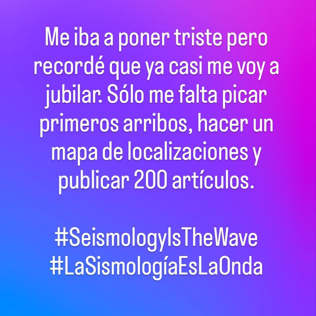 🤓😅
#SeismologyIsTheWave
#LaSismologíaEsLaOnda