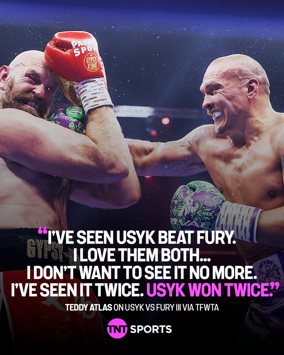 boxingontnt's tweet image. Where do you stand on seeing Oleksandr Usyk face Tyson Fury for a third time? 🤔