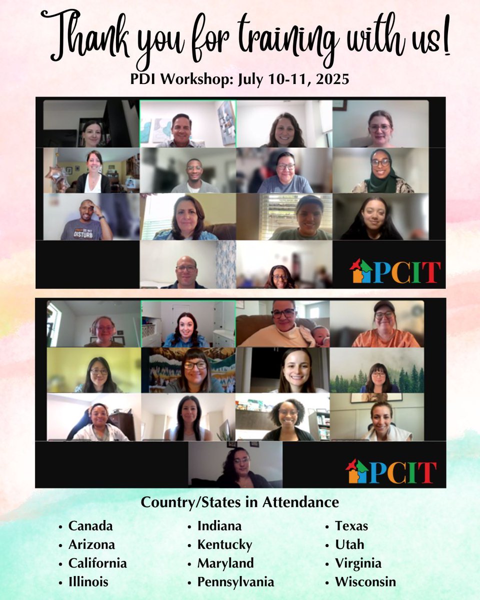 PCIT_Inc's tweet image. We had a fabulous time training these two groups of clinicians in our PDI Workshop this week. We had two big groups running at the same time &amp;amp; enjoyed every minute of it! We would love to see you at our next PCIT Training. See our training calendar at: parentchildinteractiontherapy.com