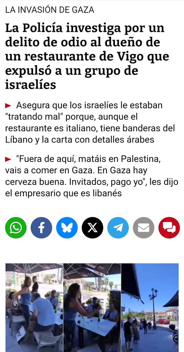 Mira q hay bares y restaurantes por esa zona y oh,casualidad se van a sentar justo en unos que tiene una bandra libanesa,y nosotros nos vamos a creer q iban en son d paz cuando al sentarse ya empezaron a burlarse d él y cuando se marcharon en vez d callarse iban diciendo Muerte