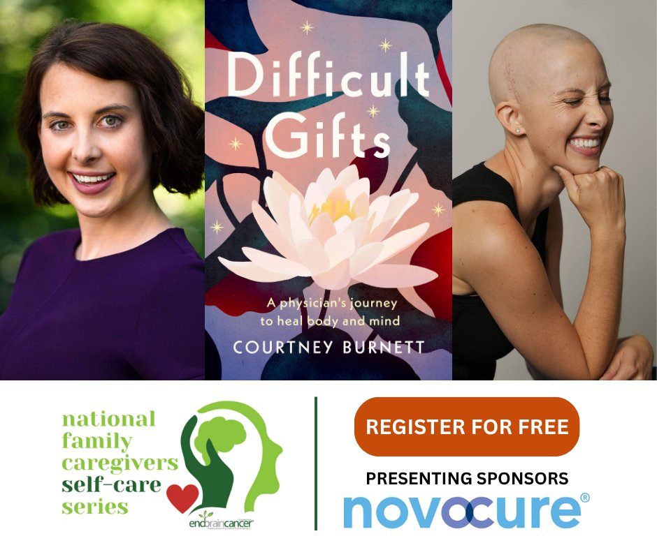EndBrainCancer's tweet image. On Friday, August 1, EBCI is hosting a FREE online event tailored for caregivers.
Keynote Speaker Dr. Courtney Burnett will talk about her journey as a brain cancer patient and physician. Register now: monkeylink.co/1941ce
#EndBrainCancer #Caregivers