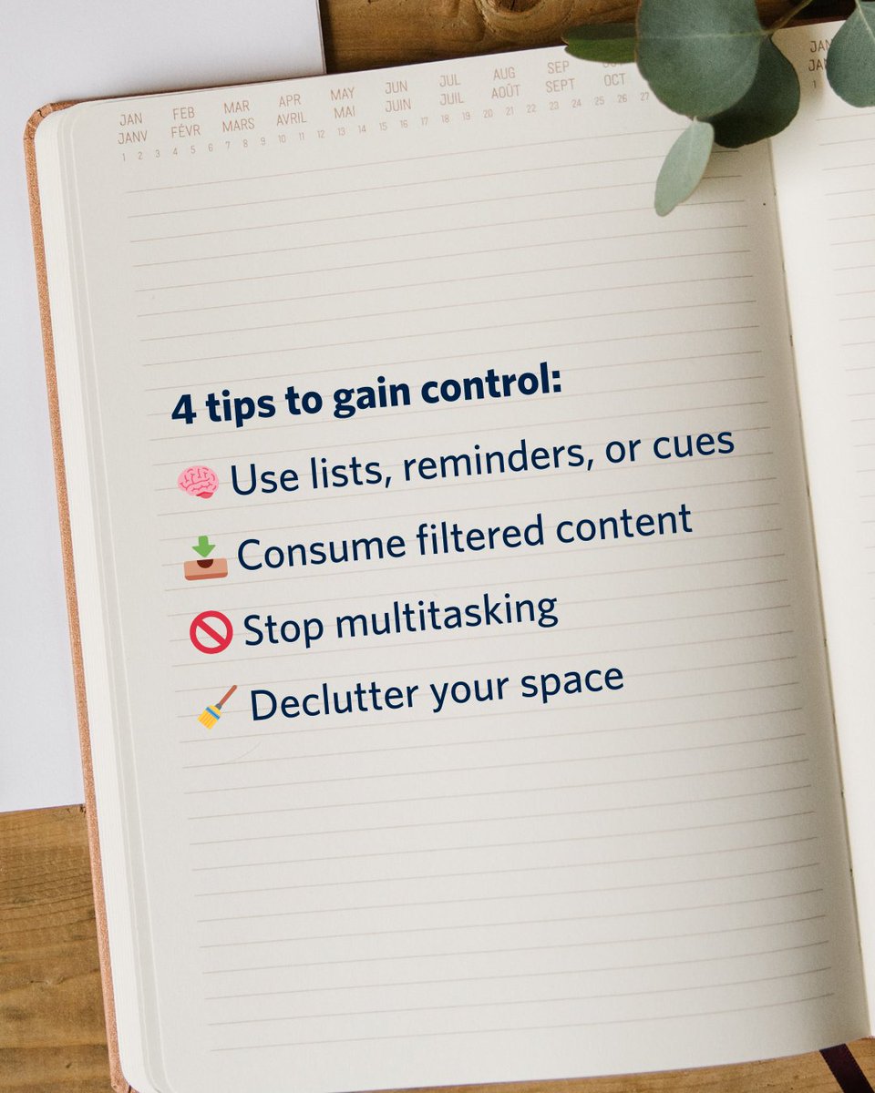 Feeling overwhelmed by info? 📚 #InformationOverload can lead to stress and fatigue. Try this: use lists, filter smartly, avoid multitasking and tidy your space—#InfoLiteracy is about managing the flow! 

Learn more: bit.ly/4cyUP3Y