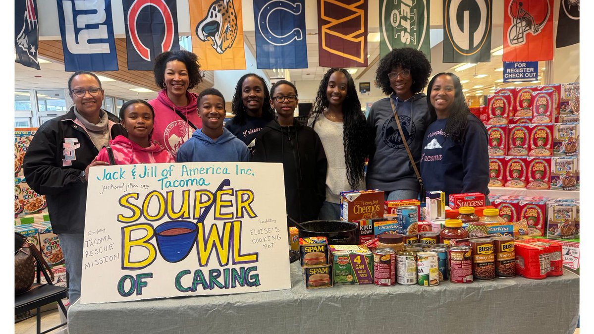 Tacoma's chapter of Jack &amp; Jill of America Inc. went above and beyond to collect donations for the Souper Bowl of Caring! Their collection made a large impact on food insecurity in their area.

Join them today by volunteering with Tackle Hunger! tacklehunger.org/sign-up