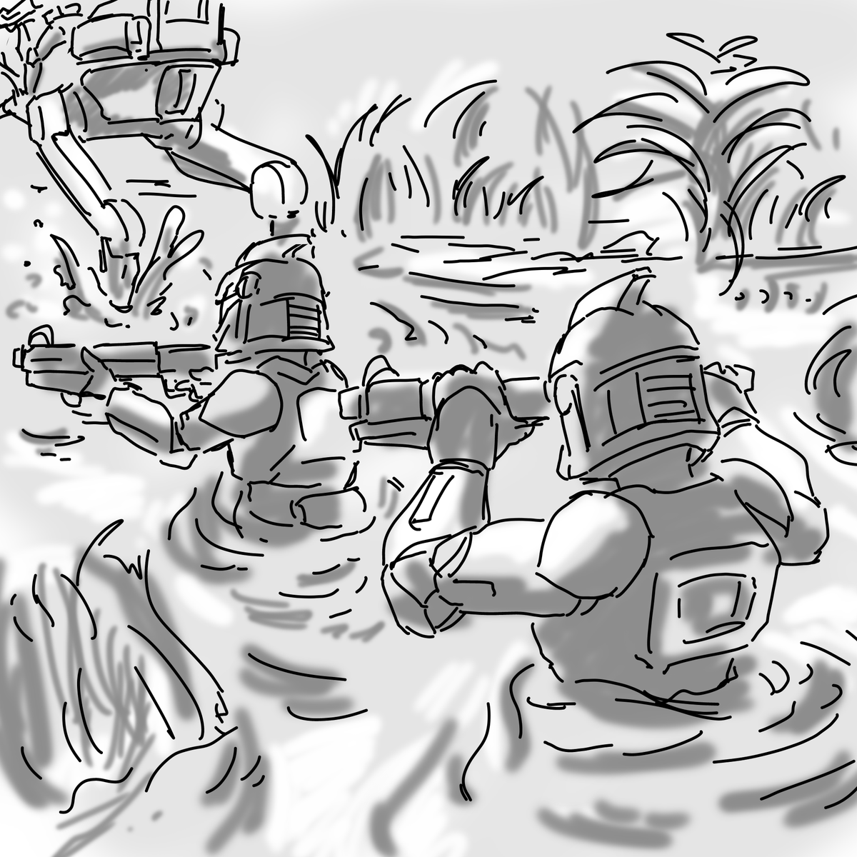 MnnM_Mk1's tweet image. スターウォーズまとめ
ただ移動してるだけとか、戦闘してない兵隊のシーンが好きです。