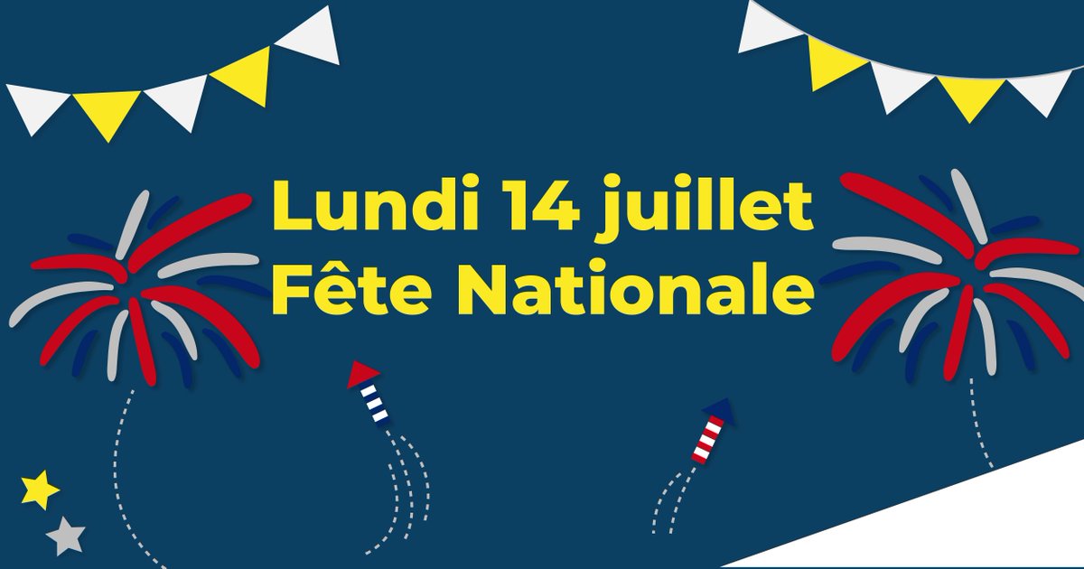 ⚠️ Fête Nationale le lundi 14 juillet, votre réseau de bus tanlib ne circulera pas.
Pour vos déplacements, pensez aux Vélos en Libre-Service 🚲

Toute l'équipe Tanlib vous souhaite une bonne journée 😉

#jourférié #réseautanlib
