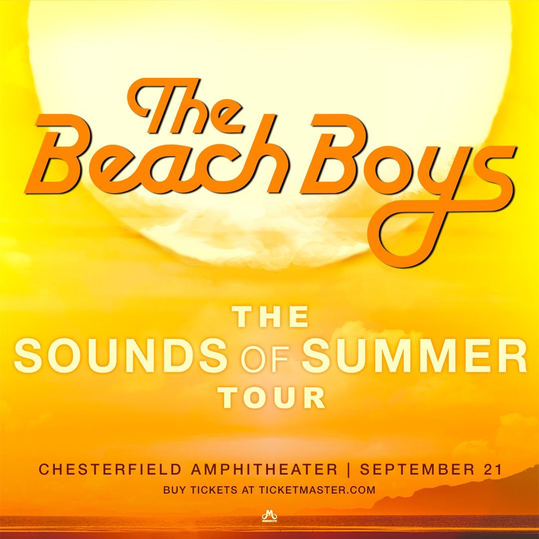 🚨 ON SALE 🚨 

Mammoth presents The Beach Boys: The Sounds of Summer Tour LIVE at the Chesterfield Amphitheater Sunday, September 21st! 🏖️ 

🎟️ buff.ly/bt6GmAh