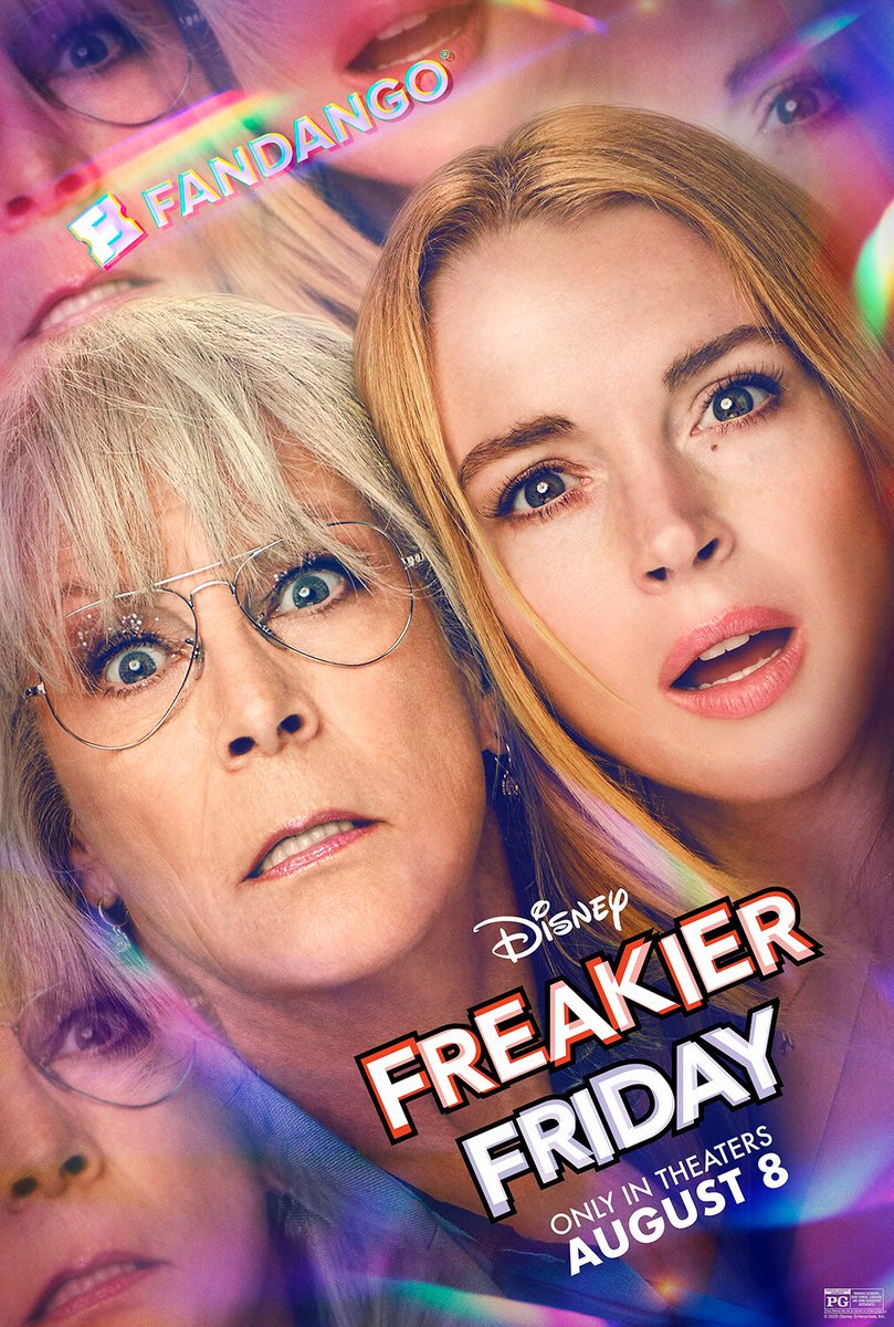 Things are about to get a whole lot FREAKIER 💜💚

Check out Fandango's exclusive poster for #FreakierFriday and reserve your tickets NOW: Fandango.com/FreakierFriday