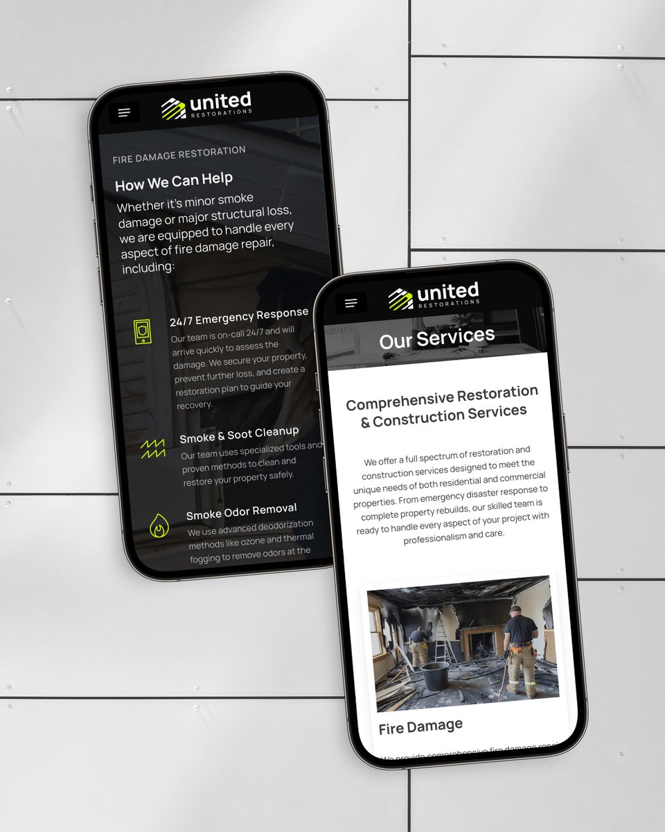 LROsolutions's tweet image. We’ve been busy behind the scenes helping United Restorations boost their online presence. As part of a broader SEO strategy, we revamped their website with a series of new service pages designed to drive traffic and improve search rankings. 💻