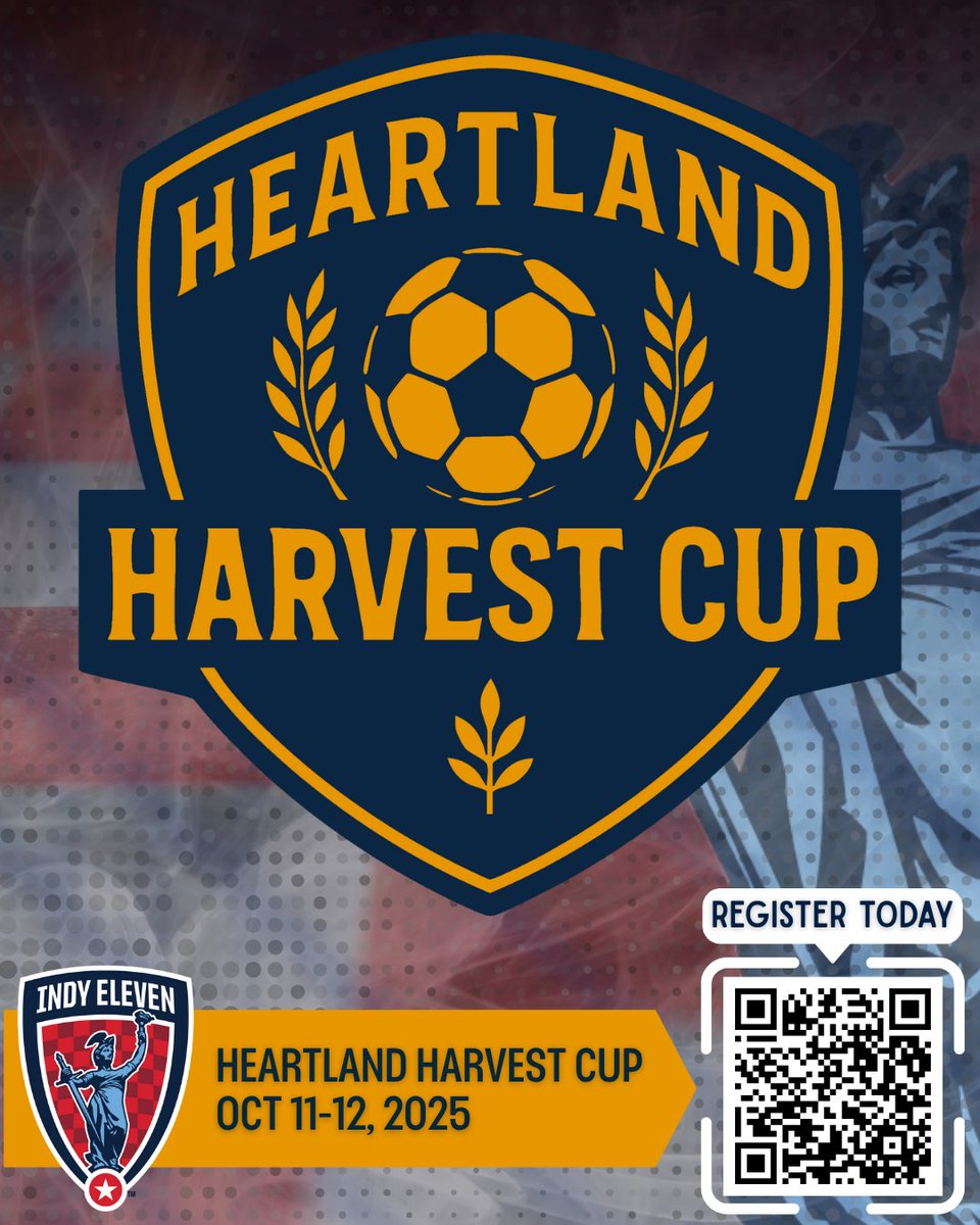 🚨NEW EVENT🚨

Indy Eleven Academy is excited to offer a new tournament this Fall.  The Heartland Harvest Cup will be hosted at beautiful @grandparksports.

📍Grand Park Sports Campus
📆 Oct 11-12, 2025
🔗 academyeventseries.com/event-series/h….

#ElevenForever #Tournaments #RegisterToday