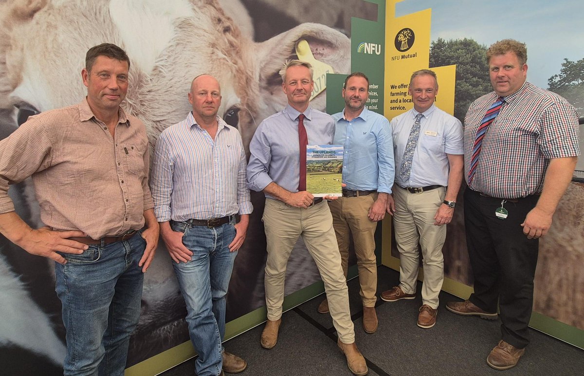 nfunorth's tweet image. We kicked off the final day of @greatyorkshow today with NFU Deputy President David Exwood (@DavidatWestons), NFU North Regional Director David Hall, North Regional Chair William Maughan and members discussing the NFUโs new uplands vision.
Read the report: nfuonline.com/updates-and-inโฆ