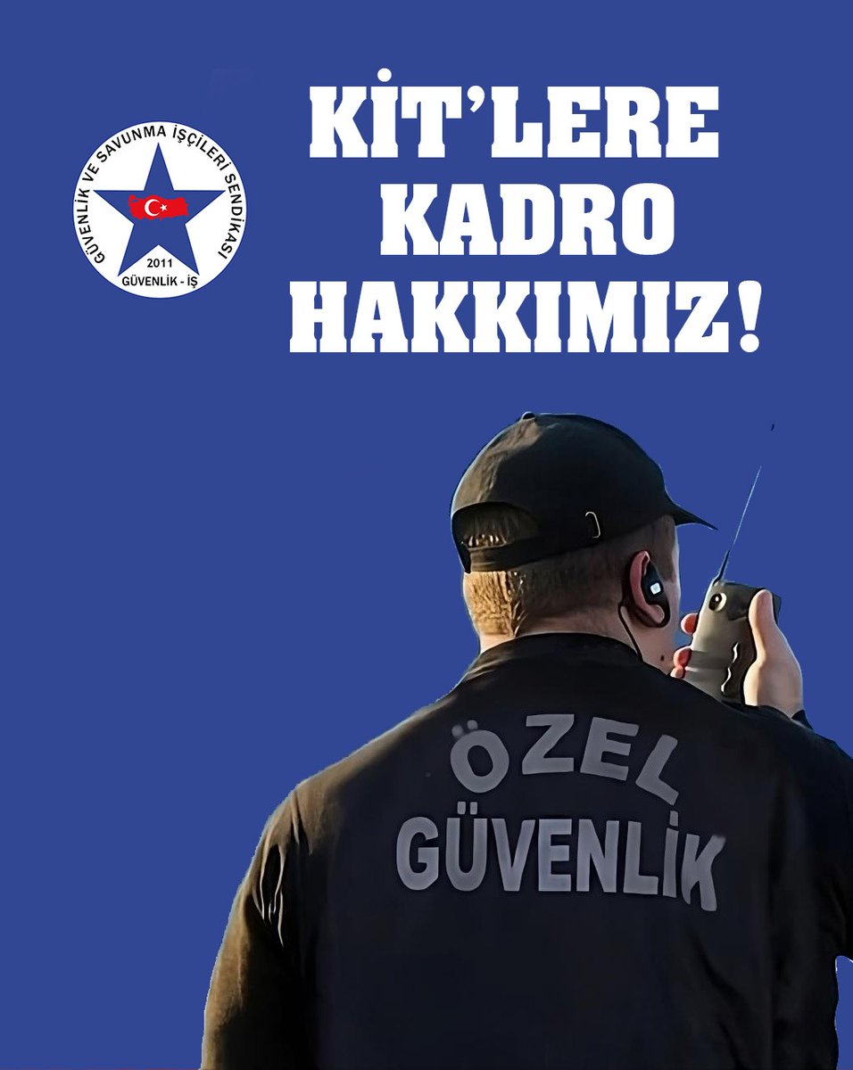 Kadro ümidiyle yıllardır çalışan bizler, hâlâ kapsam dışındayız. Aynı işi yapıyoruz, aynı kurallara tabiiyiz ama eşit haklara sahip değiliz!
ZORDAYIZ, GEÇİNEMİYORUZ! SESİMİZİ DUYAN VAR MI?
@tcbeştepe <a href="/csgbakanligi/">T.C. Çalışma ve Sosyal Güvenlik Bakanlığı</a> <a href="/HMBakanligi/">T.C. Hazine ve Maliye Bakanlığı</a>
#KİTçalışanınaKadro
#zordayızgeçinemiyoruz