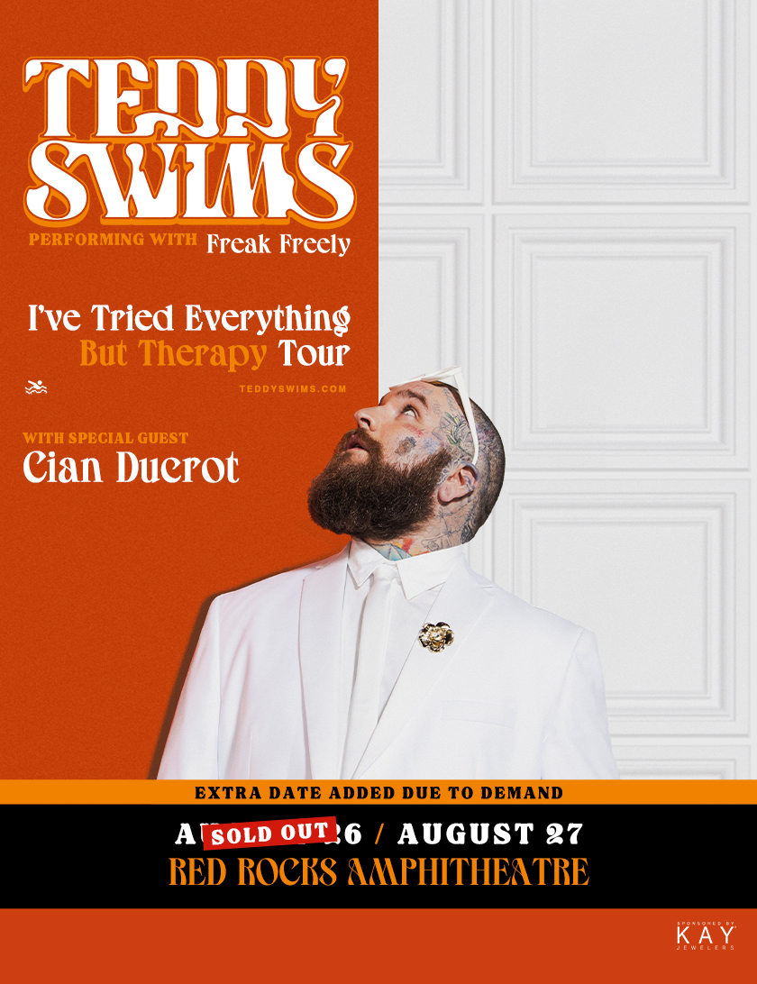 teddyswims's tweet image. Denver !! Tickets are on sale NOW !! I can't wait to see y'all !! I LOVE YOU 🧡 axs.com/events/1042377…