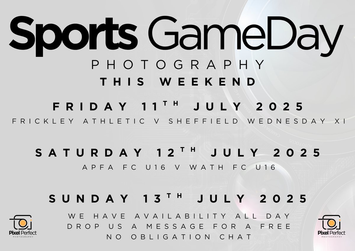 We are covering a few games this weekend.  We still have some space for a few more!

Drop us a message if you want a photographer