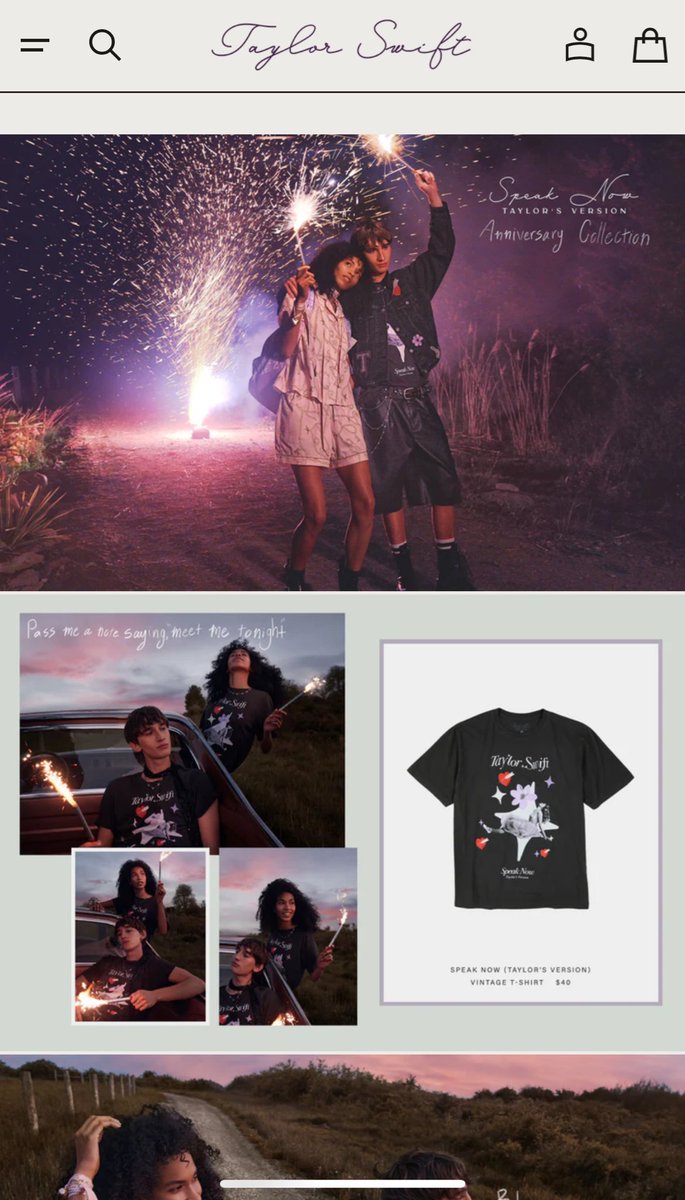 TSMerchAlerts's tweet image. Speak Now Anniversary Collection!
#TAYLORSWIFT