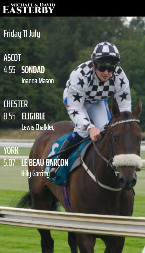 MickEasterby's tweet image. ✨Today’s Runners✨