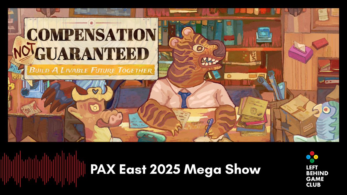 Compensation Not Guaranteed (@cngthegame) on Twitter photo Thank's to <a href="/LeftBehindClub/">Left Behind Game Club: A Video Game Podcast</a> for playing our demo in PAX East 2025!
Check out <a href="/JacobMcCourt/">Jacob McCourt</a>'s interview with <a href="/aryawe/">Arya W. Wibowo 🌱</a> from <a href="/togeproductions/">Toge Productions 🌱</a> in their podcast!
✨🔊 pca.st/g67zianr?t=1h5… Thank's to <a href="/LeftBehindClub/">Left Behind Game Club: A Video Game Podcast</a> for playing our demo in PAX East 2025!
Check out <a href="/JacobMcCourt/">Jacob McCourt</a>'s interview with <a href="/aryawe/">Arya W. Wibowo 🌱</a> from <a href="/togeproductions/">Toge Productions 🌱</a> in their podcast!
✨🔊 pca.st/g67zianr?t=1h5…