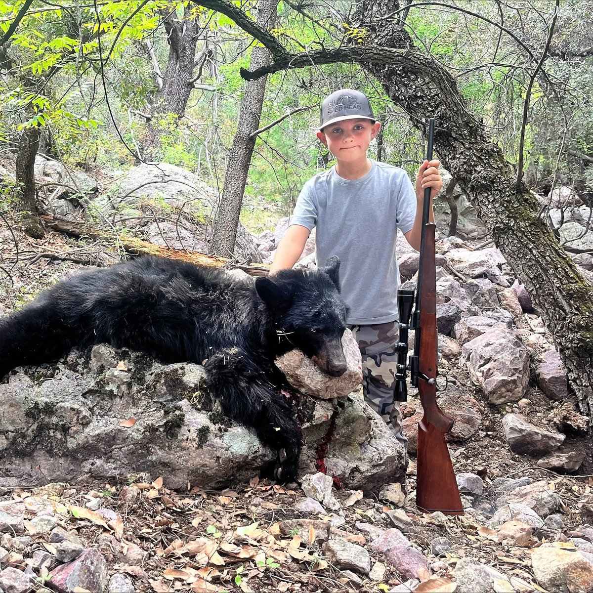 Xpose Trophy Hunting (@xposetrophyhunt) on Twitter photo Blake Joner, Arizona with his bear. A baby killing a baby. Dad Caleb Joner encouraged this of course. What future for this youngster with a psycho parent like this? 🤬
#BanTrophyHunting RT
<a href="/SARA2001NOOR/">Sara✌️💙🍉peaceFOReveryone</a> <a href="/Angelux1111/">Angel</a> <a href="/Gail7175/">WatchDominion.com Ⓥ</a> <a href="/Lin11W/">🌱🌹❤️ Anonymous for the voiceless ❤️🌹🌱</a> <a href="/PhaedraXTeddy/">Phaedra</a> <a href="/Protect_Wldlife/">PROTECT ALL WILDLIFE</a> Blake Joner, Arizona with his bear. A baby killing a baby. Dad Caleb Joner encouraged this of course. What future for this youngster with a psycho parent like this? 🤬
#BanTrophyHunting RT
<a href="/SARA2001NOOR/">Sara✌️💙🍉peaceFOReveryone</a> <a href="/Angelux1111/">Angel</a> <a href="/Gail7175/">WatchDominion.com Ⓥ</a> <a href="/Lin11W/">🌱🌹❤️ Anonymous for the voiceless ❤️🌹🌱</a> <a href="/PhaedraXTeddy/">Phaedra</a> <a href="/Protect_Wldlife/">PROTECT ALL WILDLIFE</a>
