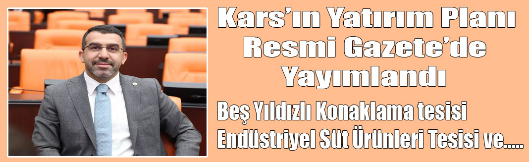 Kars’ın Yatırım Planı Resmi Gazete’de Yayımlandı
karsmanset.com/haber/karsin-y…