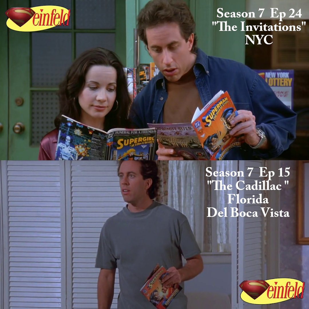 CardCoasters's tweet image. In honor of this huge Superman day we bring you a related Comic Book cameo from our crack team of eagle eye collectors!
Most people have seen this 1996 Superman The Man of Steel issue #53 pop up on Seinfeld in the classic "The Invitations" episode, but it appears a few weeks…