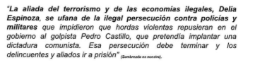 cviguria's tweet photo. Una cosa es opinión, otra es sindicar a otra persona "de aliada del terrorismo" https://t.co/vOOf4nzTKI
