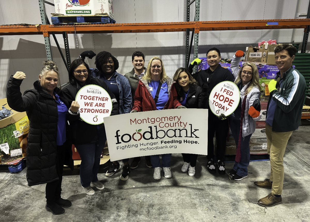 Our team in Woodlands, TX, recently had the opportunity to volunteer at the Montgomery County Food Bank, to help sort and package meals for children, seniors and families in need of food assistance across the region. We're proud to lend a hand and support organizations making a