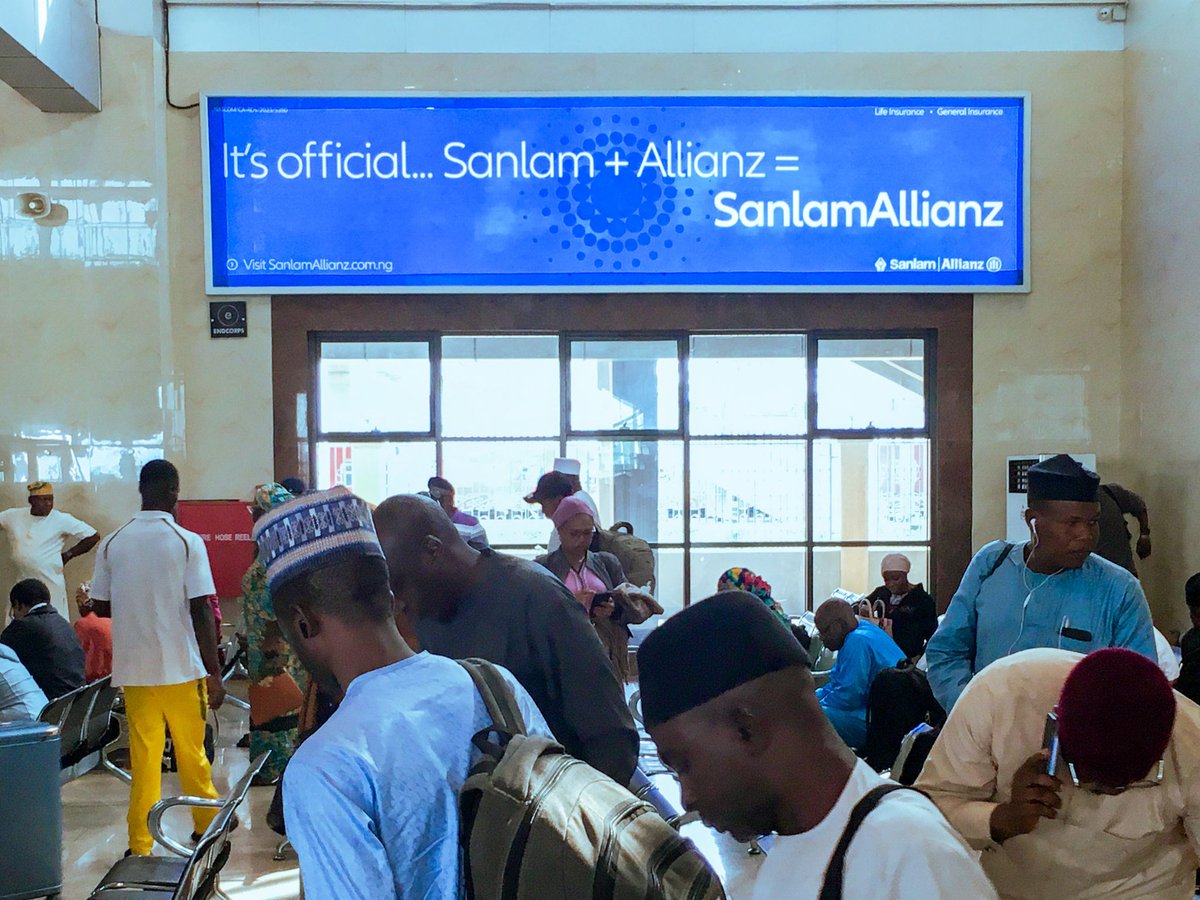 Endcorpsrailway's tweet photo. The Abuja–Kaduna rail corridor wasn’t just moving people—it was moving brand perception.

@SanlamAllianzNG continued its nationwide campaign with a full station takeover—targeting high-frequency commuters at every touchpoint. https://t.co/UhrcYHyfVO