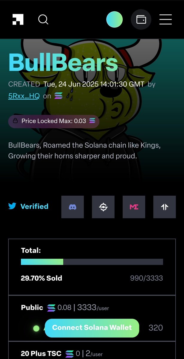 A Give-Away at 1000 mints 🔊

$10 sol + A BullBear 🐻

Like Retweet Follow 💚

Drop Art for extra points ✨️

<a href="/SolOnChainX/">SolOnChain</a> <a href="/BullBearsX/">BullBears</a>