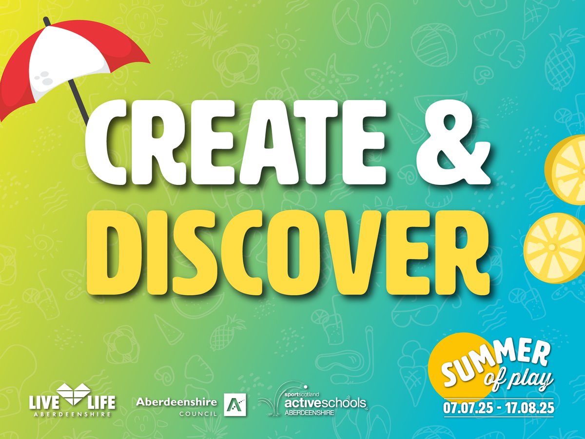 We still have places at some of our activities next week. 
📚Banchory Library
17th July - Story and Craft, 3.00pm to 4.00pm
To check out our full library Create and Discover programme, and book your place at one of the sessions above, go to livelifeaberdeenshire.org.uk/summer-program…