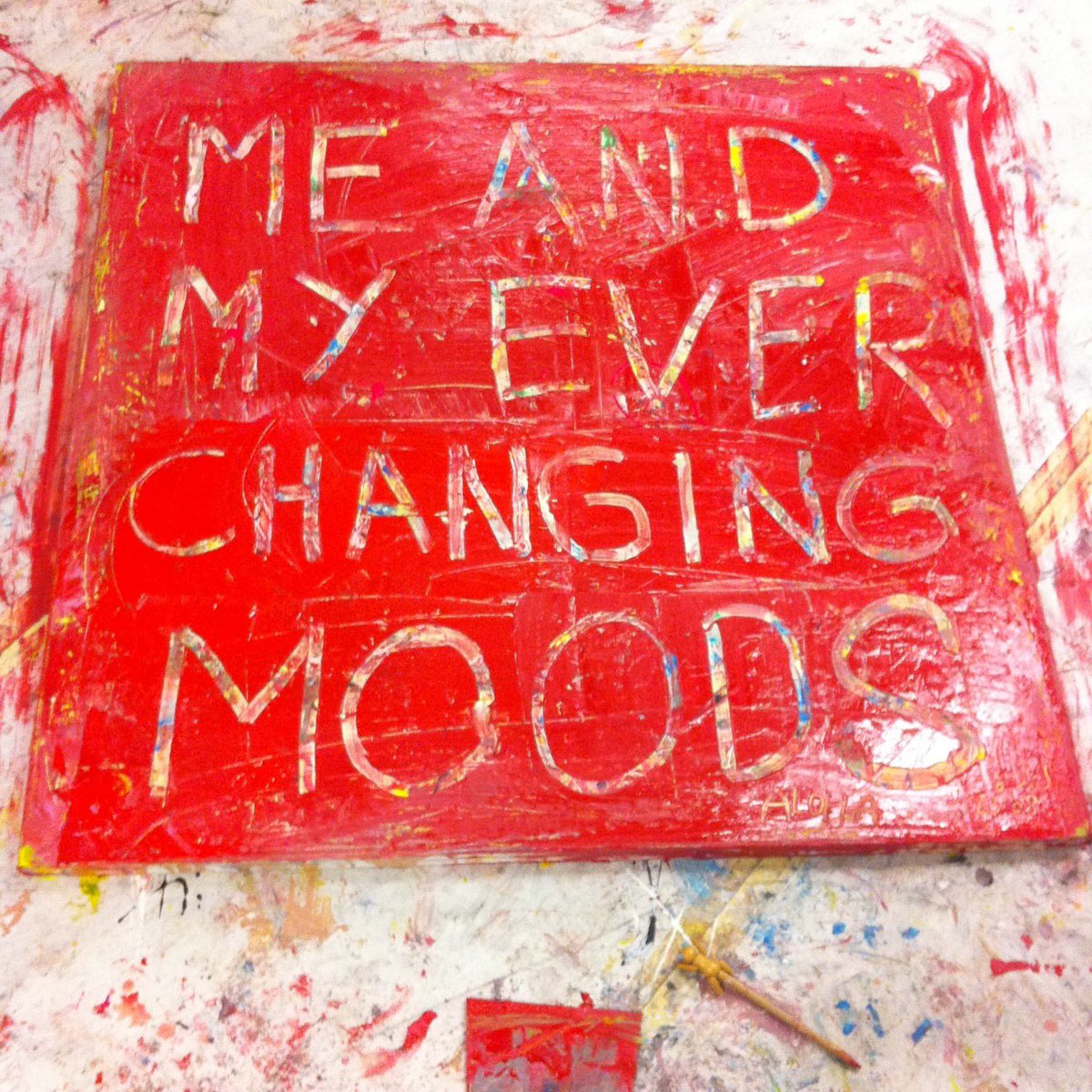 CATMNEWYORK's tweet photo. How it started. My very first text painting: "Me And My Ever Changing Moods" (2010). First exhibited in the summer of 2011 at@catmny in Chelsea, NYC.
Grateful for the opportunity I was given by gallery director John Dabu and curator David Zelikovsky.
The beginning of a new life. https://t.co/fTTOZkh6c4