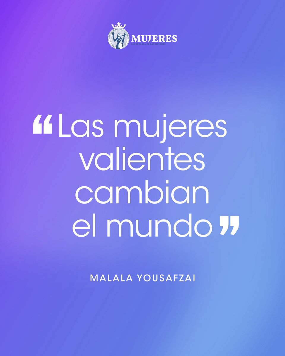 🌎✏ Malala Yousafzai alzó su voz para recordarnos que la educación es un derecho, no un privilegio. Su lucha abrió caminos para millones de niñas en el mundo, demostrando que cuando una mujer se empodera, transforma su vida y la de toda su comunidad. 💜💜