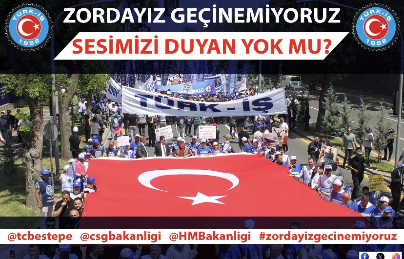 Bayram Aslan (@lanterngardeen) on Twitter photo Türasaş işçileri olarak zordayız geçinemiyoruz. Bizler ülkemiz için E500,lokomotif,vagon üreten işçileriz işçinin alnının teri kurumadan hakkımız olanı istiyoruz.
#zordayizgecinemiyoruz
<a href="/HMBakanligi/">T.C. Hazine ve Maliye Bakanlığı</a>
<a href="/csgbakanligi/">T.C. Çalışma ve Sosyal Güvenlik Bakanlığı</a>
<a href="/tcbestepe/">T.C. Cumhurbaşkanlığı</a> Türasaş işçileri olarak zordayız geçinemiyoruz. Bizler ülkemiz için E500,lokomotif,vagon üreten işçileriz işçinin alnının teri kurumadan hakkımız olanı istiyoruz.
#zordayizgecinemiyoruz
<a href="/HMBakanligi/">T.C. Hazine ve Maliye Bakanlığı</a>
<a href="/csgbakanligi/">T.C. Çalışma ve Sosyal Güvenlik Bakanlığı</a>
<a href="/tcbestepe/">T.C. Cumhurbaşkanlığı</a>
