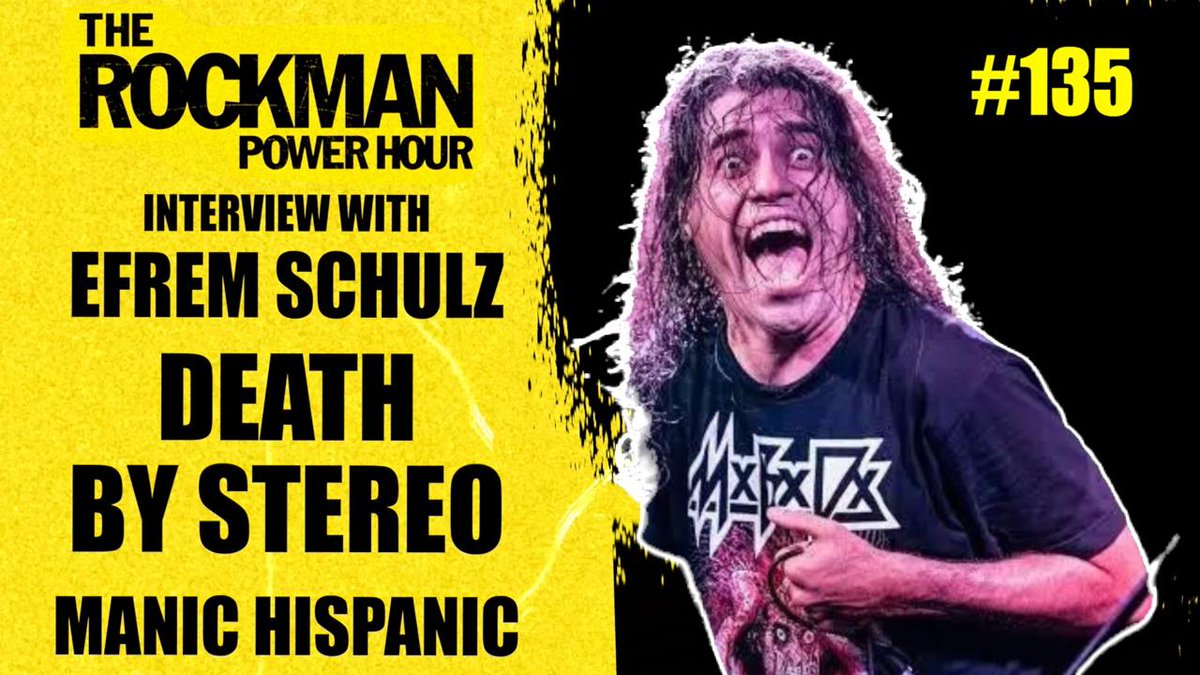 💥New episode with Efrem Schulz of Death by Stereo! youtu.be/wE0GI3Gg9hQ

#therockmanpowerhour #deathbystereo #podcast