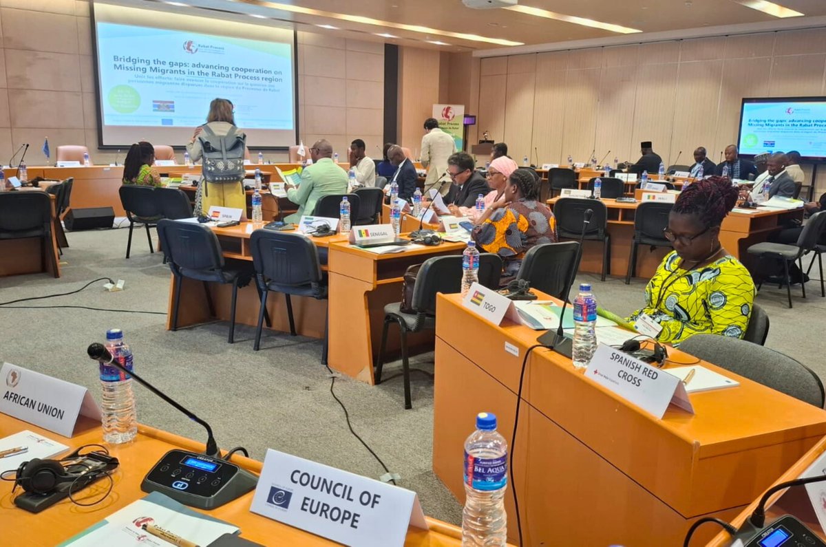 The <a href="/Rabat_Process/">Processus de Rabat</a> thematic meeting on #MissingMigrants took place in Banjul, Gambia.

The @nscentre presented the <a href="/coe/">Council of Europe</a>'s work, notably <a href="/PACE_News/">PACE</a> resolutions &amp; recommendations on missing migrants. This reflects the <a href="/coe/">Council of Europe</a>'s commitment to its external dimension.

#MigrantProtection