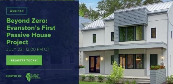 Free Webinar: Beyond Zero: Evanston's First Passive House Project, July 23, 12-1 pm CT: buff.ly/AcgZcOb <a href="/ilgreenalliance/">Illinois Green Alliance</a> #PassiveHouse #homes #architecture #design #construction #carbon #energyefficiency #energy #free #builders #building #sustainability #greenbuilding