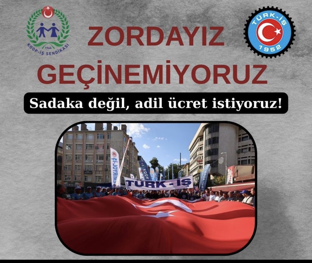sonerberk66's tweet photo. SADAKA DEĞİL ADİL ÜCRET İSTİYORUZ

@tcbestepe
@csgbakanligi
@HMBakanligi
@KOOPISSENDIKASI
#zordayizgecinemiyoruz https://t.co/T3aedB668W