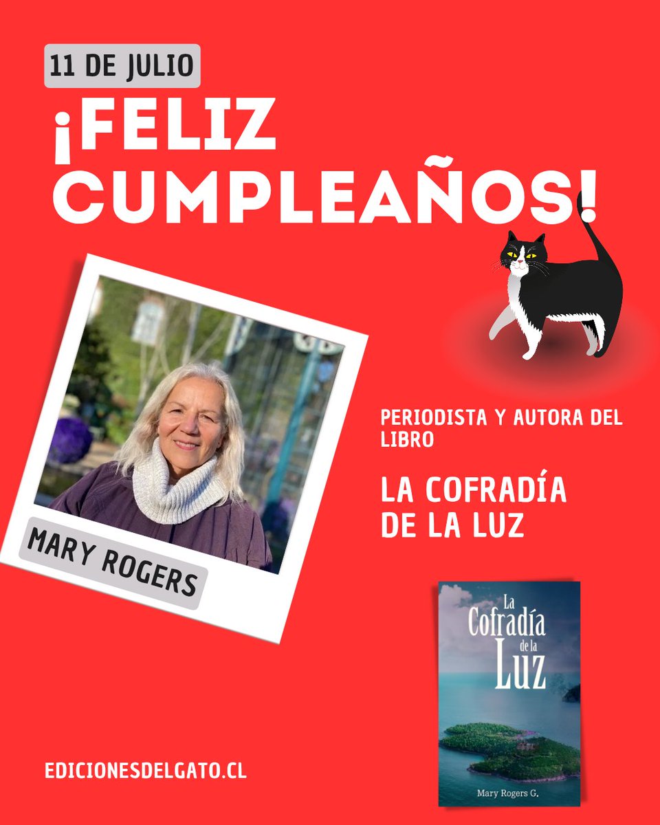 Muchas felicidades <a href="/MaryRogersG/">Mary Rogers G</a> 
Que sean muchos libros y años más 🎊📚