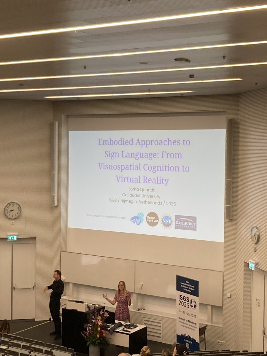 isgs2025's tweet image. A great end to #ISGS2025 with a keynote by Lorna Quandt on embodied approaches to sign language!