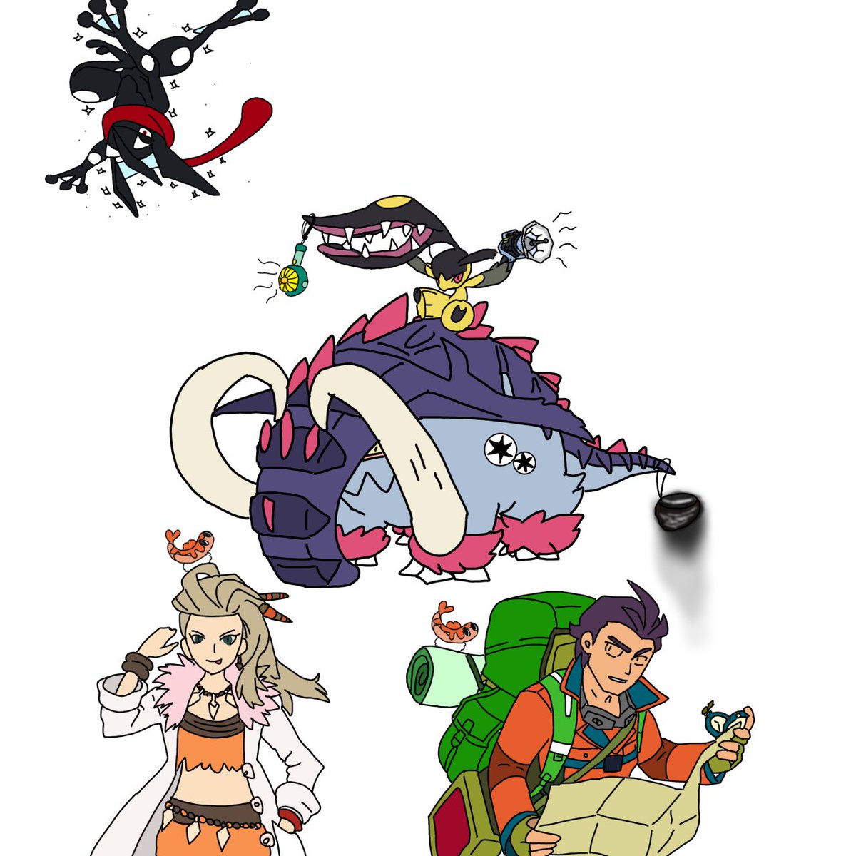 見る人をとても嫌な気分にさせるイラストを
描かされました

人によっては吐き気や頭痛を催す場合があるので閲覧注意です。(じゃあコンテンツ警告しろや)