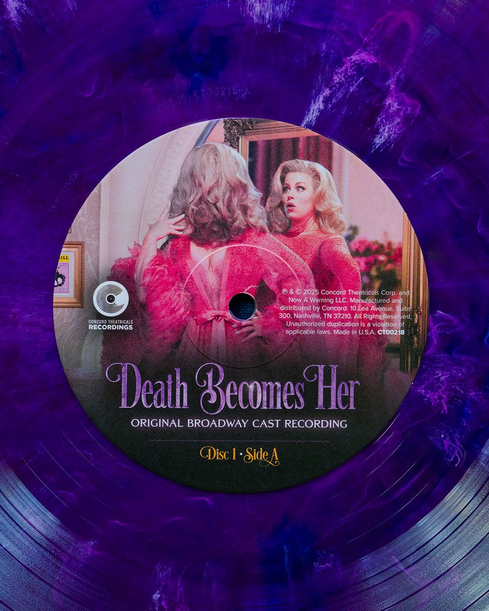 DeathBecomesBwy's tweet image. IT’S ALIIIVE! Death Becomes Her vinyl now available. #ConcordTheatricalsRecordings