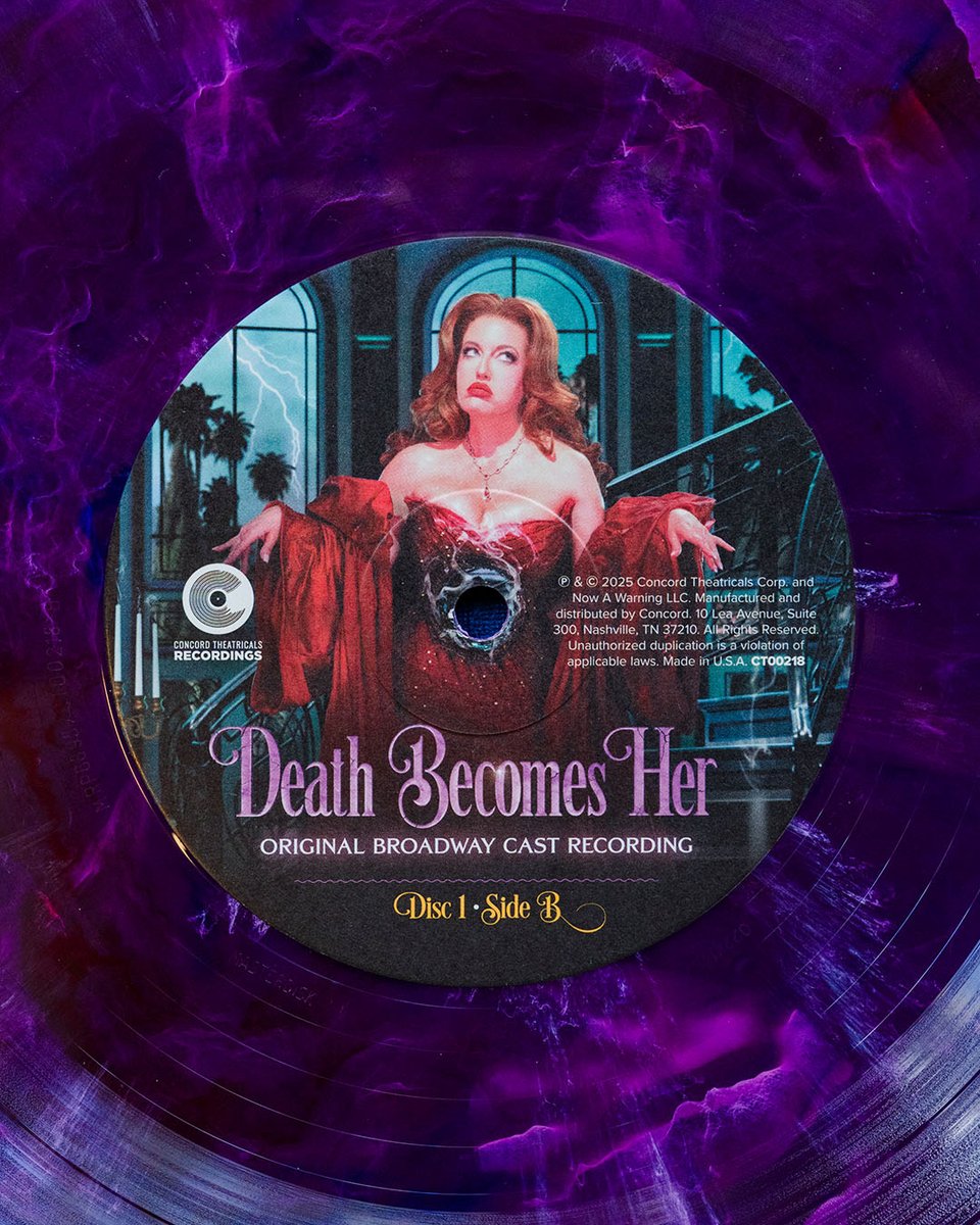 DeathBecomesBwy's tweet image. IT’S ALIIIVE! Death Becomes Her vinyl now available. #ConcordTheatricalsRecordings